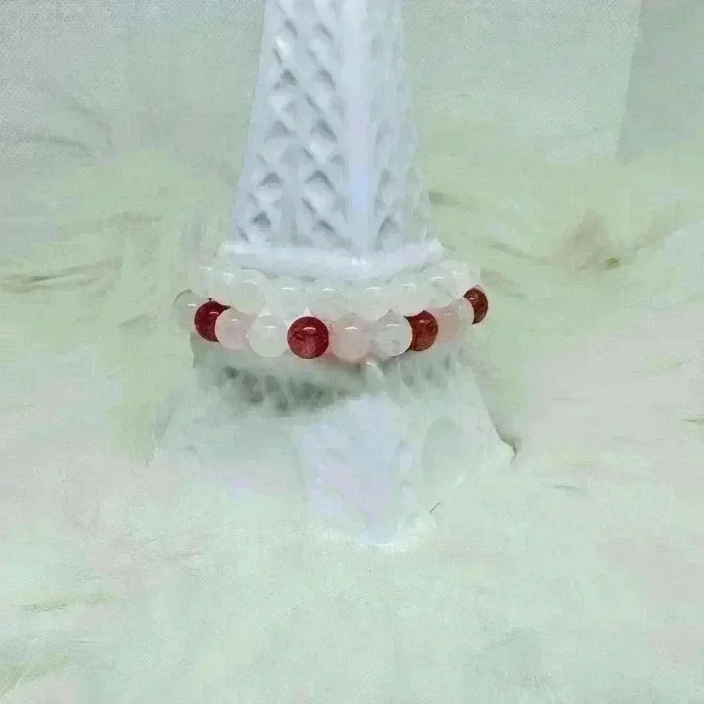 Sakura Berry Stone Beaded Bracelets